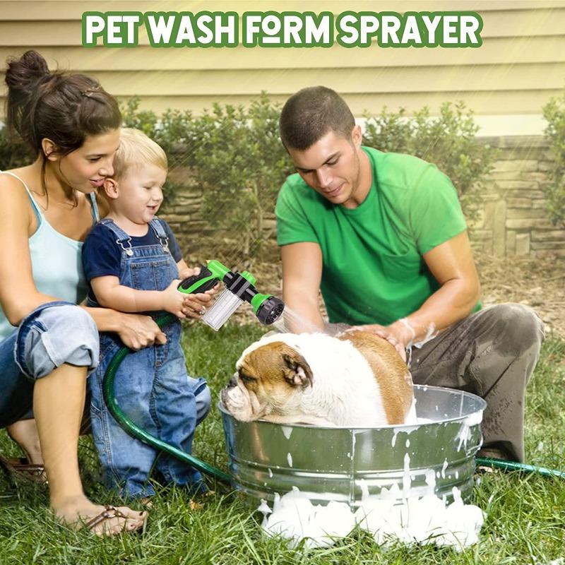 Adjustable High-pressure Sprayer Nozzle Hose Dog Shower Gun Pet Wash Cleaning Bath Water Foam Soap Sprayer Dog Clean Tool