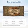 Tiger Art Poster Theme Quick Dry Beach Towel Custom Name Text Print Large Sand Resistant Towel Beach Vacation
