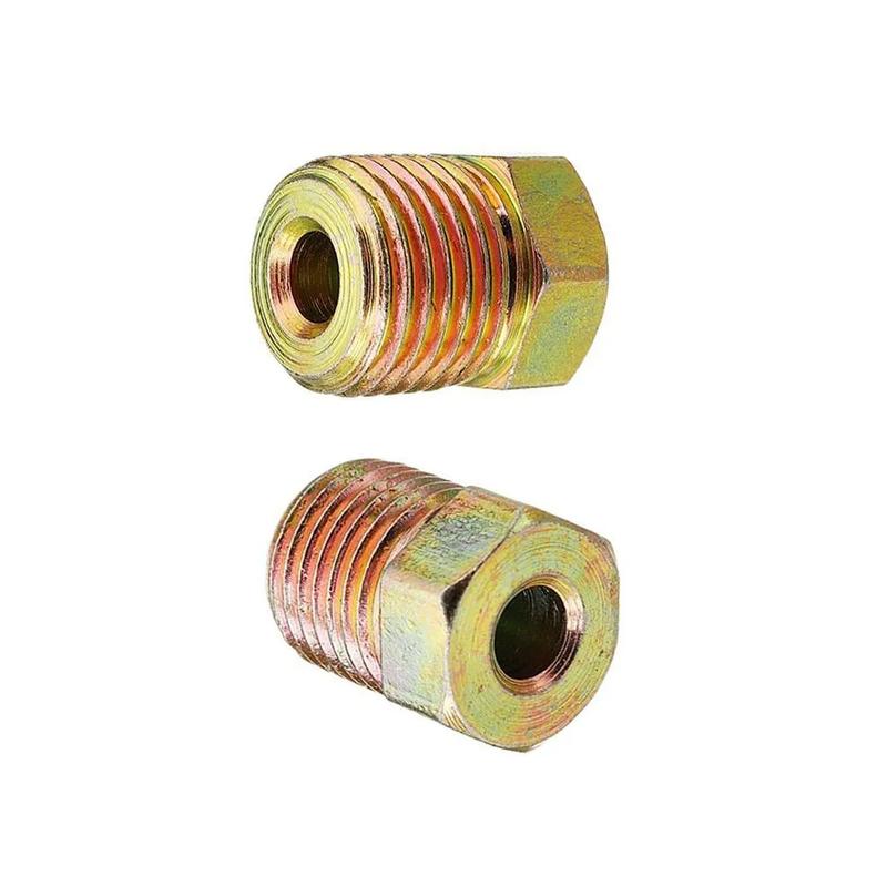 16/20PCS 25ft of 3/16" OD Copper-plated Material Brake Pipe Hose Line Piping Tube Tubing Car Roll Tube Coil With Tube Nuts