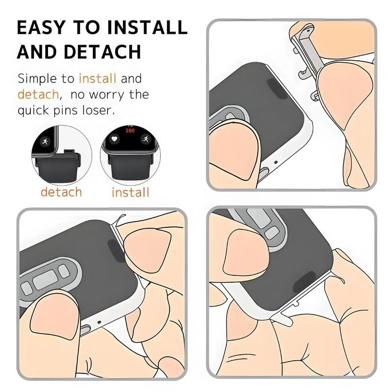 1Pair Adapter For Huawei Band 8 9 10 Watchband Strap Connector Bracelet 316L Stainless Steel For Huawei Band10 Accessories