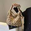 Herfst En Winter Grote Capaciteit Gevouwen Plaid Wolk Tas Lichtgewicht Dons Schoudertas Dames Messenger Lichtgewicht Reis Crossbody Tassen
