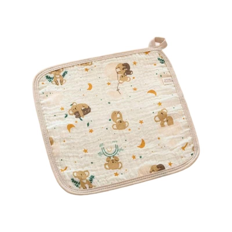 

Cotton Drooling Bib Mouth Cloth For Baby Gentle On Skin Machine Washable Saliva Towel Newborns Feeding Accessories