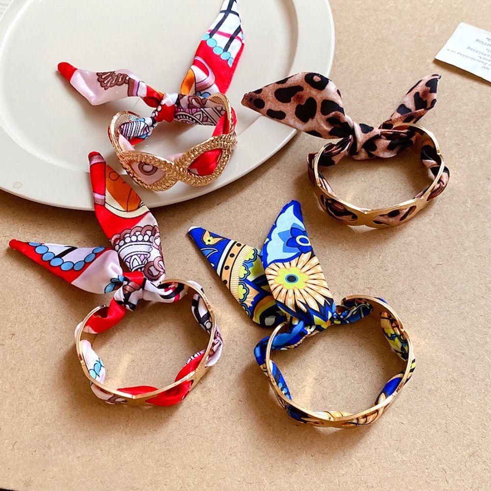 Europe American Style Ethnic Style Wristband Metal Bohemian Scarf Bangle  Decoration