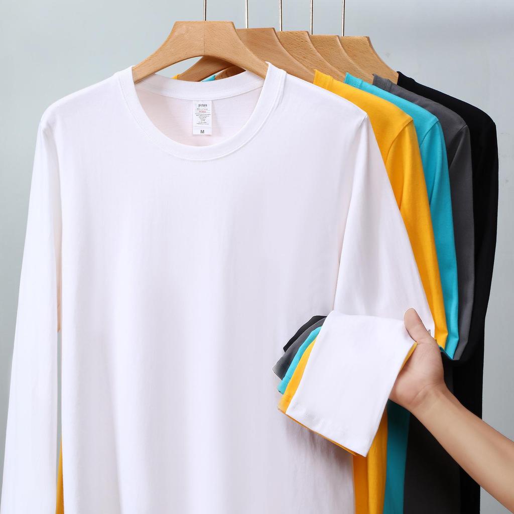 White Long-Sleeve Cotton Sweater Tunic for Women - Mid-Length, Velvet-Lined, Butt-Covering. Perfect Autumn/Winter Layer.