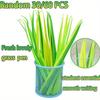 30/60 PCS Green Leaf Like Grass-Blade Pens with Cover 0.5mm Black Ink Easy Flow Writing Tools for Student Office Signature Pen Supplies Back School