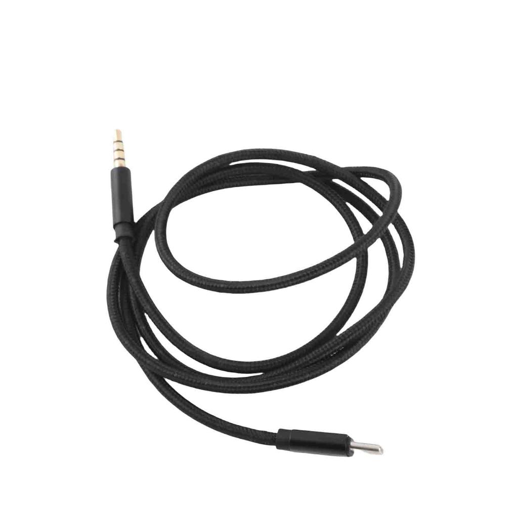 Type C Male To 3.5mm TRRS Male Audio Cable 3.12ft USB C To 3.5mm Headset Car Home Stereo Adapter Cord, 3.12ft Black