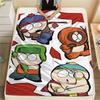 South Park Cartoon Printed Flannel Blanket, soft throw for bedroom sofa, washable, fan merchandise, great gift.