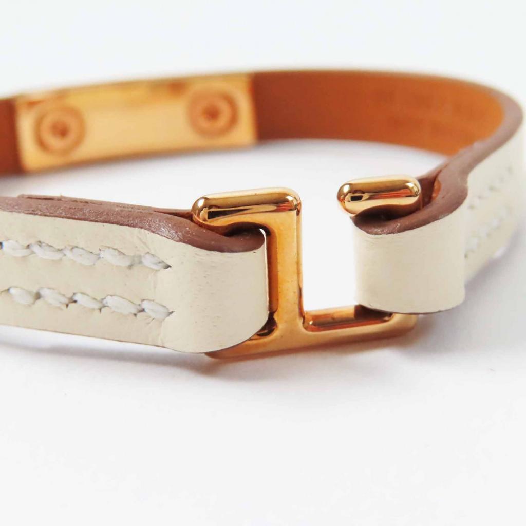Pristine HERMES bracelet Rivalmini Bracelet Kle leather Women Used