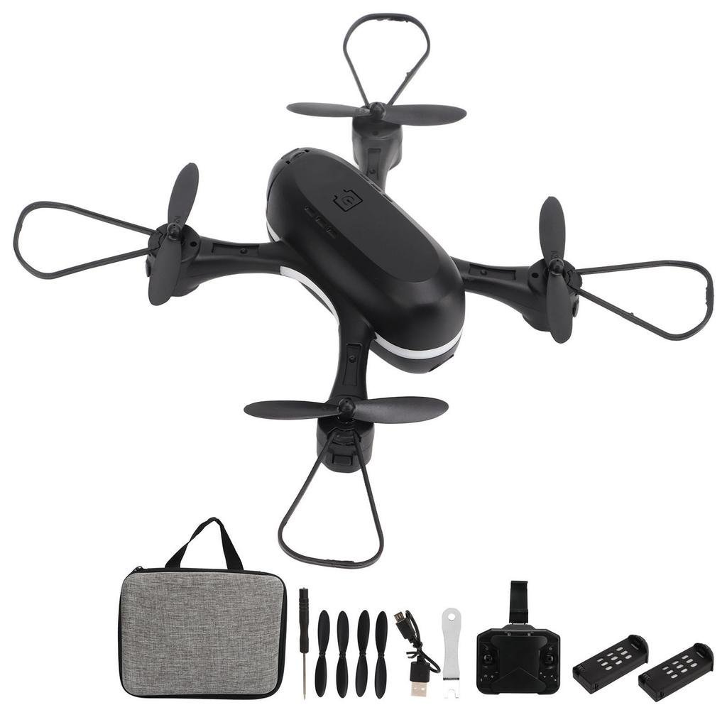 RC Drone with 4K HD Dual Cameras Optical Flow Positionin 4 Axle RC Quadcopter with LED Light for Kids Over 14 3 Battery
