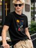 New York Print Casual Soft Comfortable Short Sleeve Fashion Versatile Daily Basic Top for Men Women