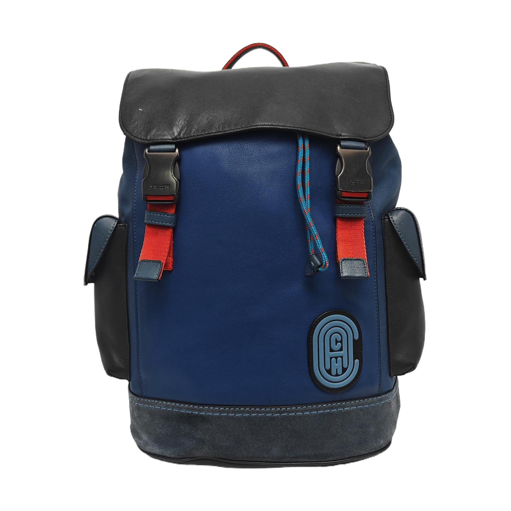 [Pre-Owned] Rivington Classic Logo Color Block Coated Canvas Travel Backpack - Very Good #1NK9ZFH ONE SIZE