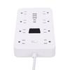 1.5m Power Strip 16 AC Outlets 5 USB Ports Overload Protection Power Strip for Office Dormitory US Plug 100 240V