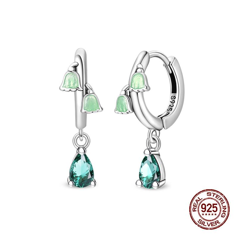 Stud Earrings For Women Copper Colorful Starfish Shell Sparkling Butterfly Luxury Fine Jewelry Girl'S Earrings