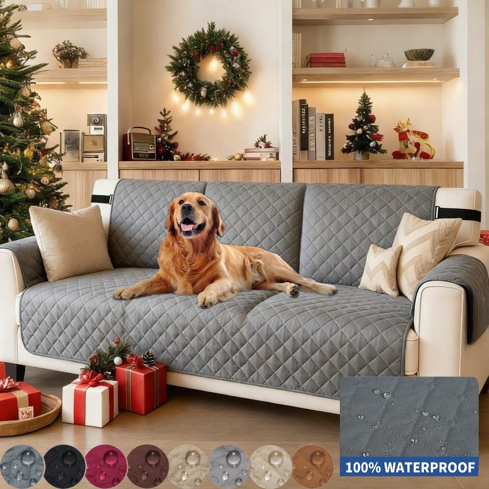 Quilted Waterproof Sofa Cover Anti-Wear Couch Covers For Dog Pet Kids Recliner Armchair Slipcovers Home Furniture Protection Pad