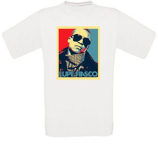Lupe Fiasco Chicago Lasers The Cool Rap Hip Hop T-Shirt White S M L XL XXL New XL