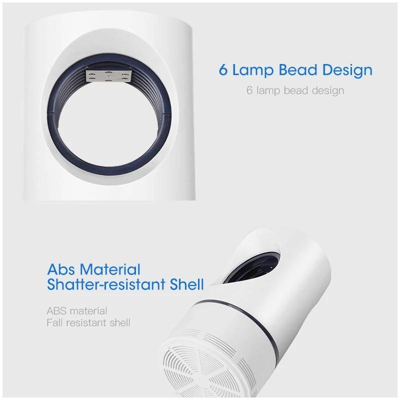 Electric Fly Bug Mosquito Insect Killer LED Light Trap Control Lamp Small Pest with USB Power Supply and Adapter