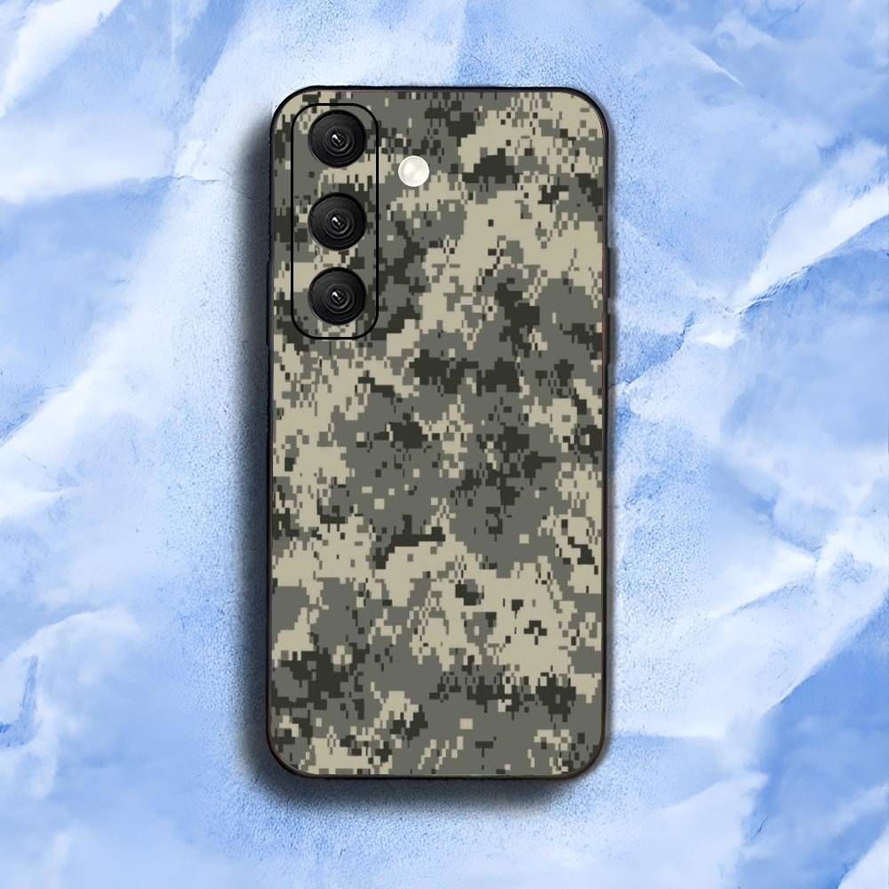 C-Camouflage-E Luxury Black Phone Case For Samsung Galaxy S23 S24 S25 Ultra S22 Plus S21