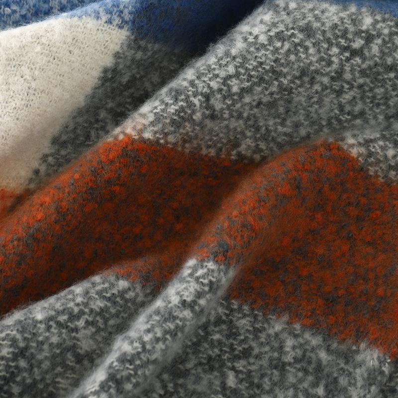 Warmer Schal Damen Schal Luxus Kaschmir Winterdecke Wickeltücher Lässig Karomuster Pashmina Bufanda Reiseponcho Stolen Echarpe