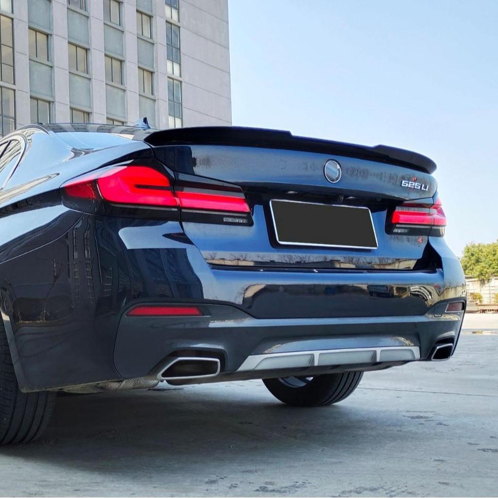 Front Lip & Rear Spoiler Body Kit for 18-20 BMW 5 Series G30/G38 FD Style