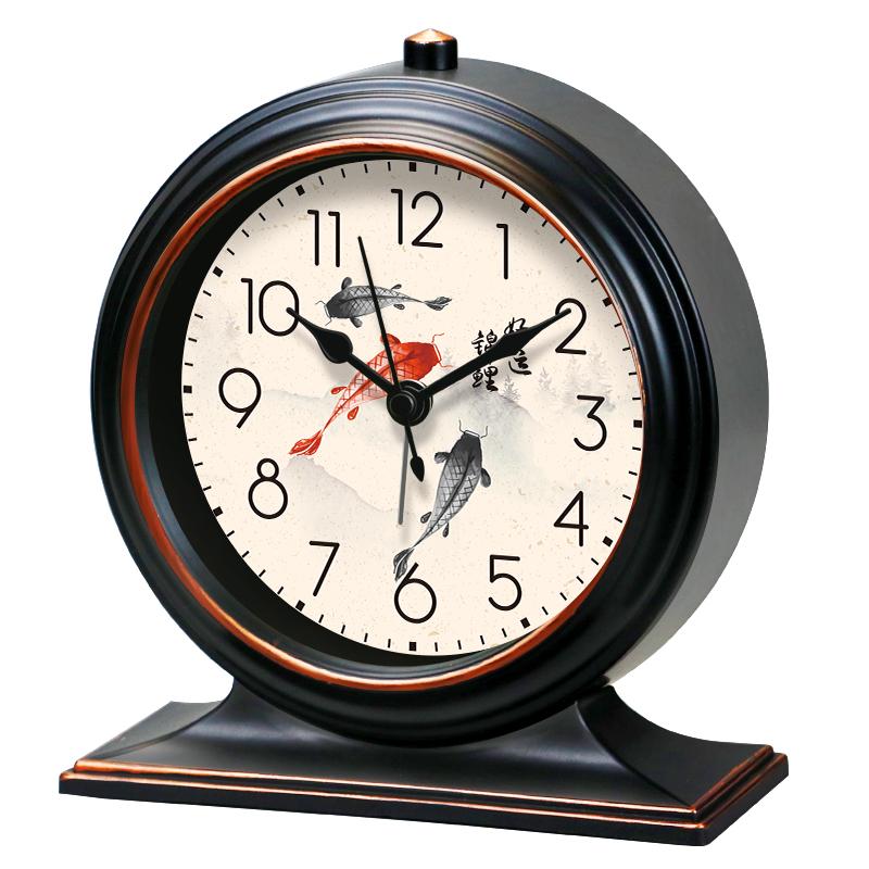 Pendeluhr Quarz Wohnzimmer Tischuhr Wecker Retro Heim Desktop-Uhr Sitzende Uhr Platzierung Schreibtischuhr Uhr Uhr