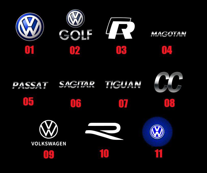 2026 Hot Car HD Projector Door Light Welcome Lamps Accessories For VW Lavida 2008-2011Touran 2008-2015 Caddy Beetle Bora Golf 2002-2008 ET1