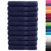 VidaXL Serviettes de Qualité Supérieure 10 pcs, Serviettes de Douche, Draps de Bain, Serviettes d'Invité de Toilette, Bleu 137271