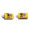 2Pieces COP2 Button Durable Plastic Yellow