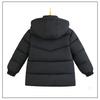 Winter Boys Jacket Long Solid Color Berber Fleece Lining Thick Warm Hooded Parka Teen Boy Snowsuit