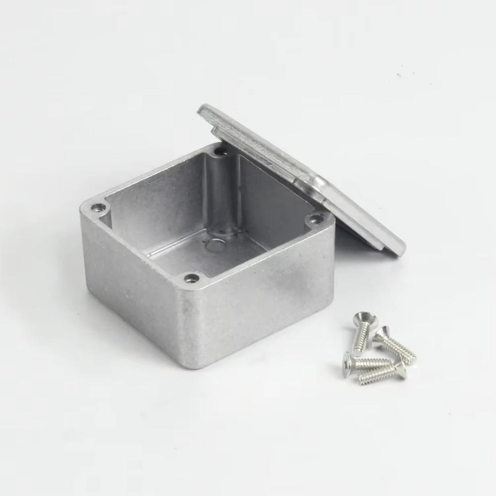 Miwayer 1590LB 50.5x50.5x31mm Aluminum Guitar Pedal Case - Lightweight Metal Stomp Box Enclosure w/Screws for DIY Effects Pedal
