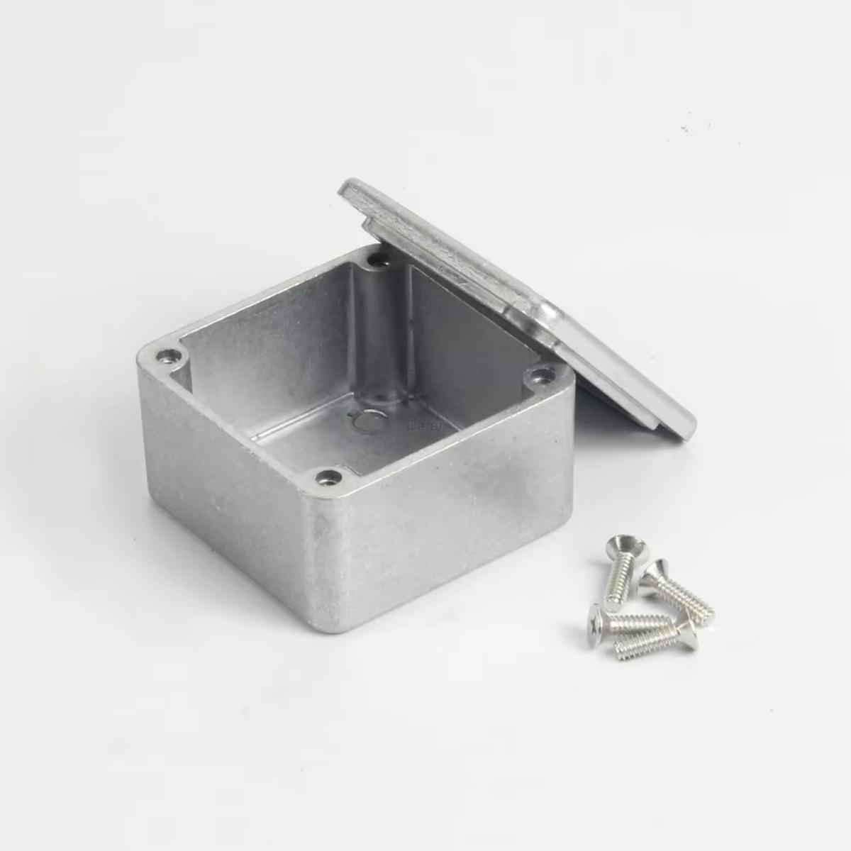 

Miwayer 1590LB 50.5x50.5x31mm Aluminum Guitar Pedal Case - Lightweight Metal Stomp Box Enclosure w/Screws for DIY Effects Pedal
