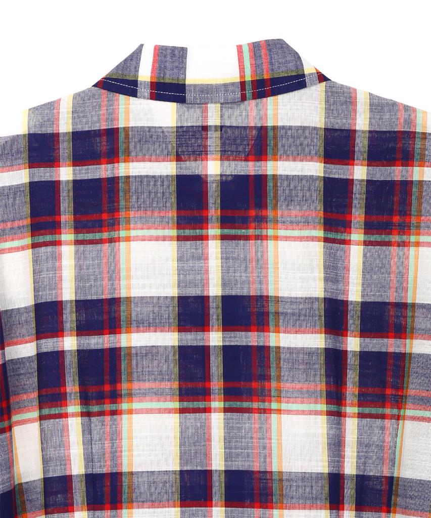 BROOKS BROTHERS Cotton Madras Shirt Dress (Multi) (Bbdzwm68227Es)