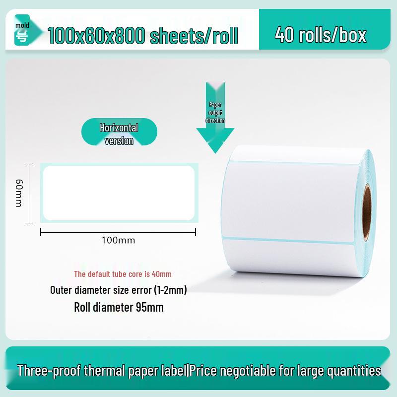 100x150 Self-Adhesive Thermal Paper Labels for Logistics