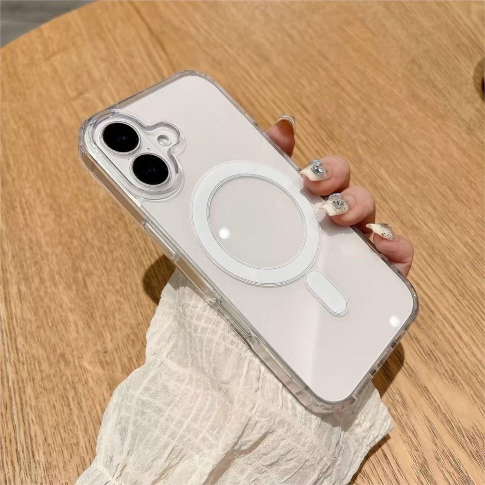 Magnetic Clear Hard Acrylic Phone Case for Magsafe 17 16 15 13 14 12 11 Pro Max 16e 17e Mini Air Plus Transparent Cover