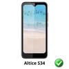 Protection écran - Phonillico - Altice S34 - Pack de 2 - Résistant aux rayures - Ultra mince