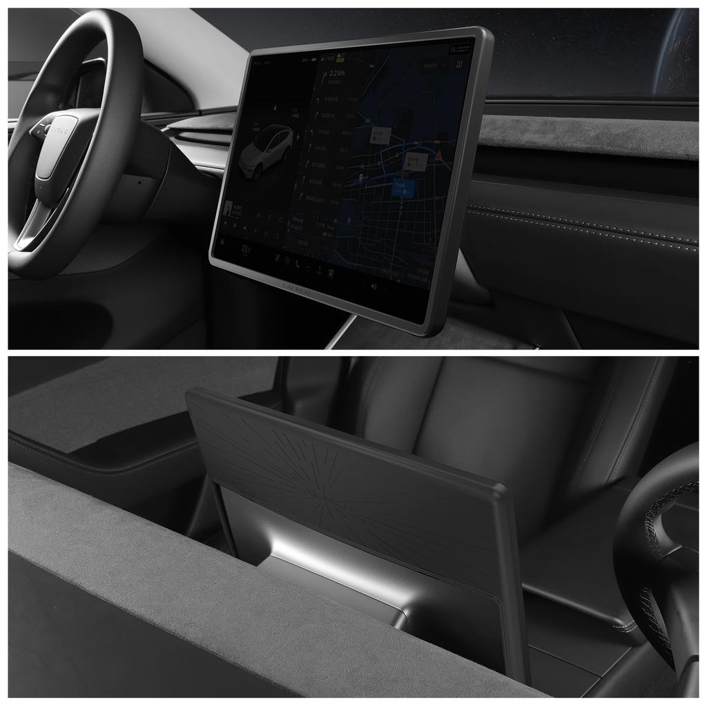 LUCKEASY Protective Cover for Tesla Model Y Launch 2025 Juniper/ Model 3 Highland Car Control Display Screen Protective Cover