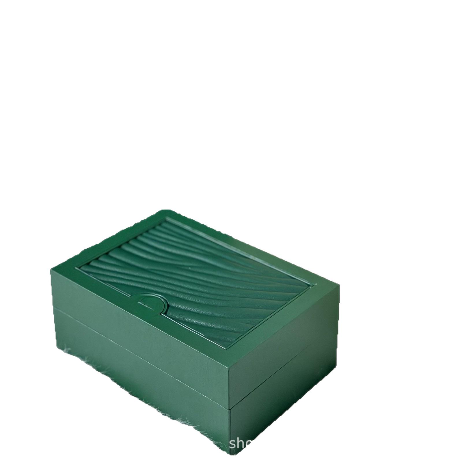 Luxury Green Square Flip-Top Gift Watch Box зелёный