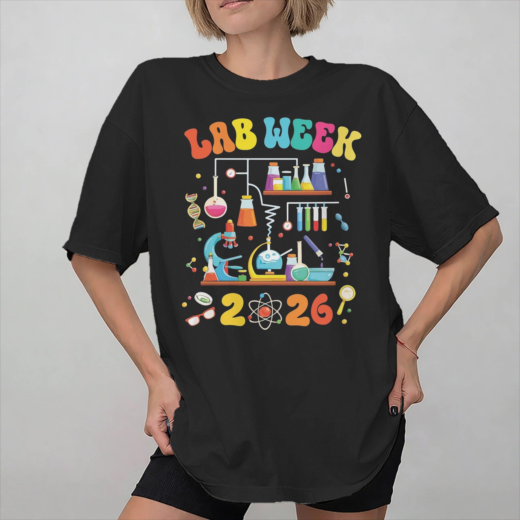 

Lab Crew Lab Week 2026 Printed T Shirts Unisex Women 100 Cotton Tee Shirt Clothes 4XL