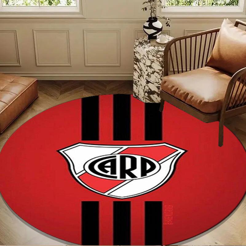 River Plate Emblem Round mat, Anti-slip Circle Carpet Chair rug For livingroom,Bedroom, doormat home decor Gift Christmas Gifts