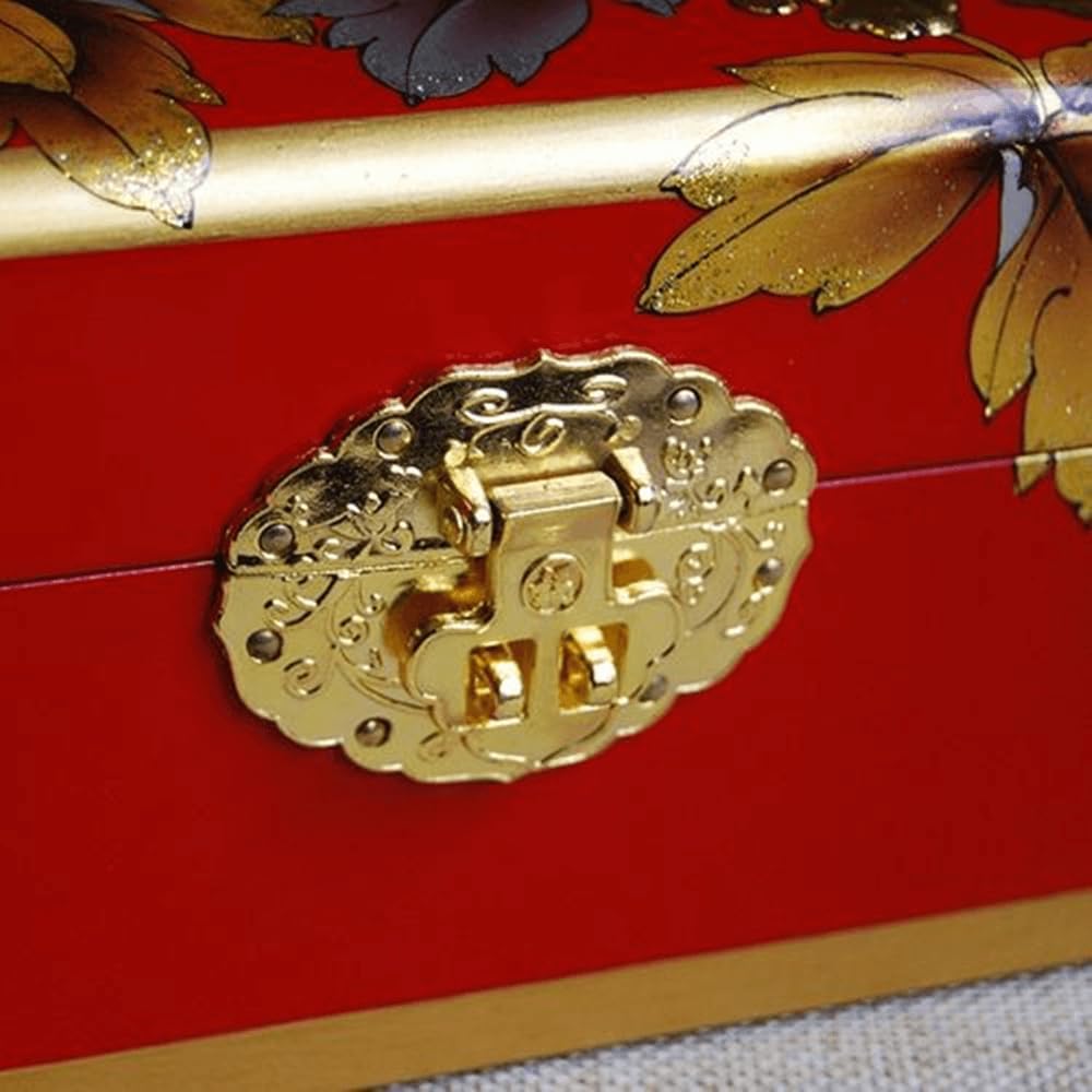 1PC Oval Box Latch Clasp Antique Decorative Hasp Latch with Screws for Jewelry Gift Wine Box Toolbox Suitcase Kitchen Furniture