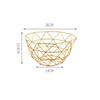 Fruit Bowl Washing Fruit Hollow Drain Basket Iron Fruit Basket Living Room Coffee Table Net Red Fruit Plate Snack Storage Basket