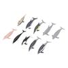 10Pcs Dolphin Model Toy Kids' Play Simulation Ocean Animals Figures Static Ornament
