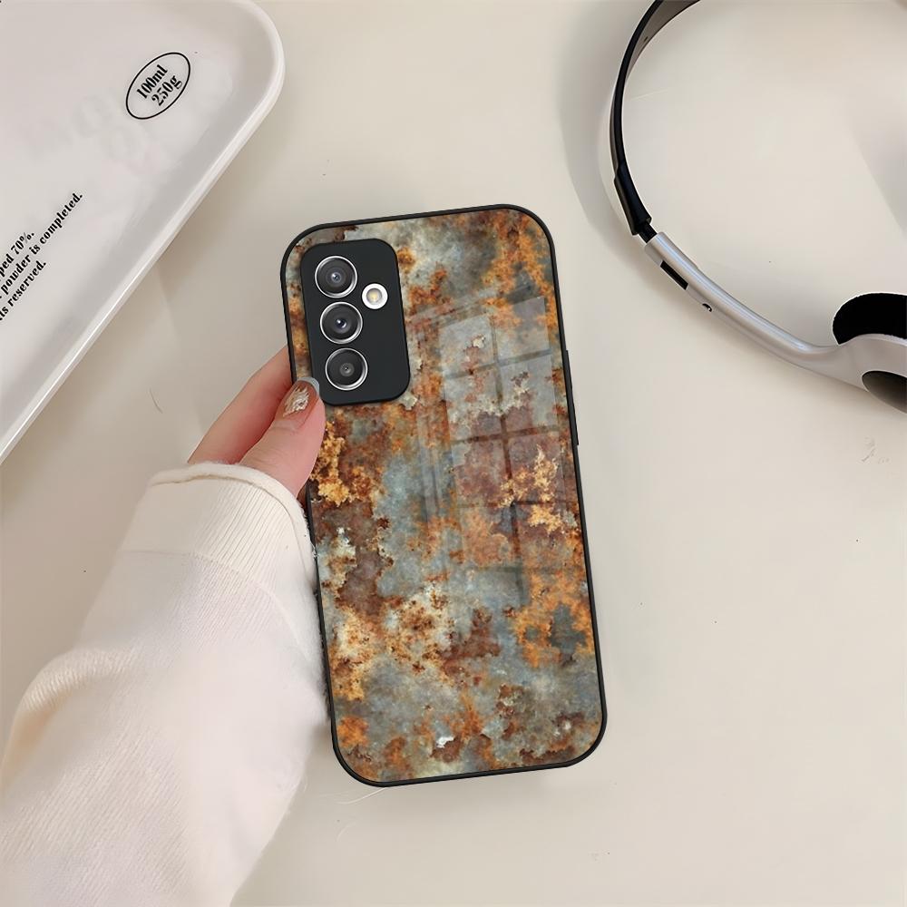 Phone Case Glass For Samsung S24 S26 S23 S20 S25 S21 S22 Ultra Fe Plus A05 A06 A16 A26 A36 A56 Coque Vintage Industrial Style Ru