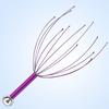 Octopus Head Massager Stainless Steel Brain Massage Claw Scalp Scratcher Engraved Head Relaxer for Promotes Blood Circulation Relieves Muscle Pain