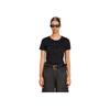 Moncler FW21 Letter Pattern Short Sleeve T-Shirt Women Tops Black H20938C00016829FB999