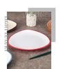 Melamine Porcelain Triangular Plate for Hot Pot & BBQ Restaurant Use