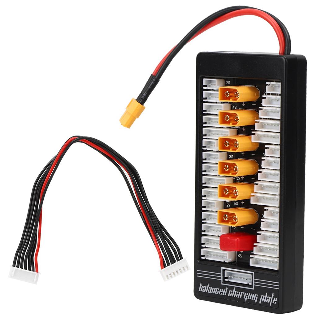 2S‑6S XT60 Plug Parallel Charging Board RC Battery Charging Board Para BoardBlack