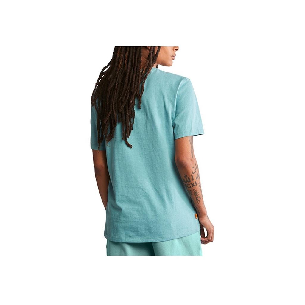 Timberland Casual Breathable Short Sleeve T-Shirt Unisex Tops Mineral-Blue A26S7-G99