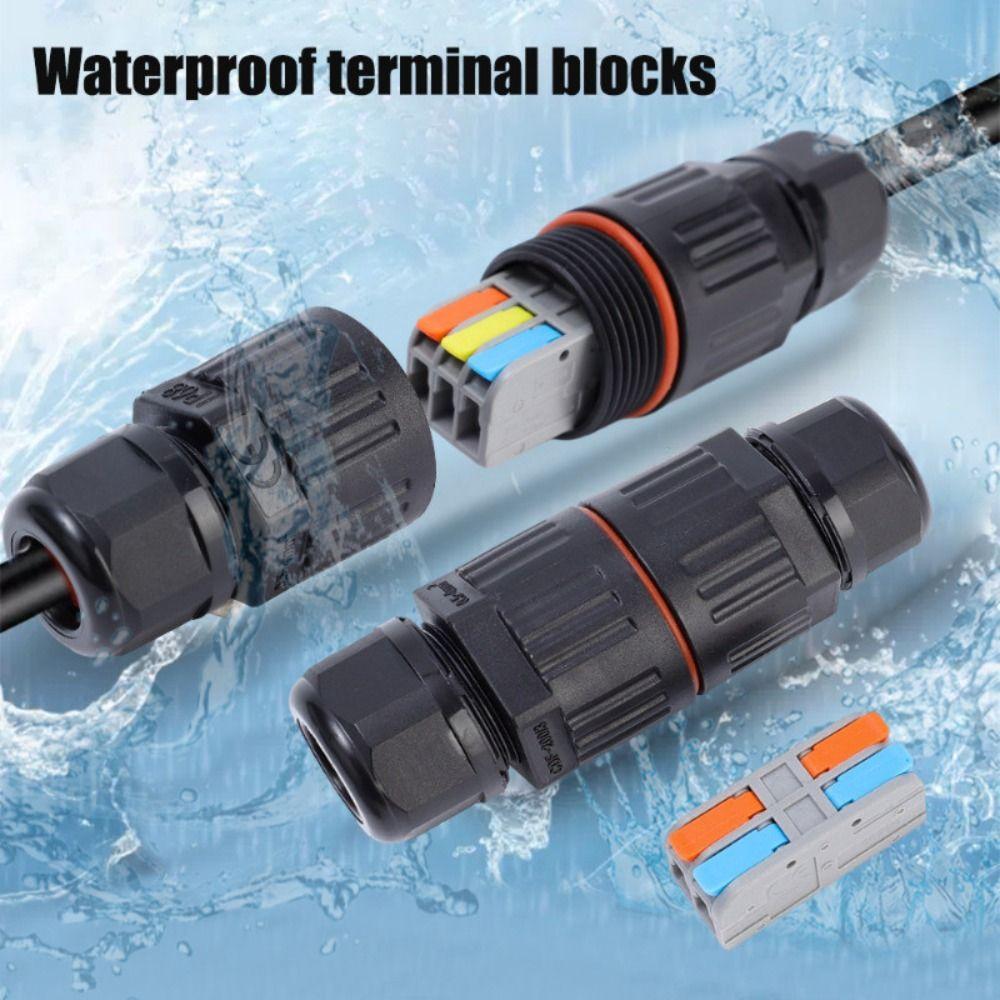 Terminal Block Wire Cable Extender 2/3 Pin Junction Adapter Waterproof Cable Connector  Cable