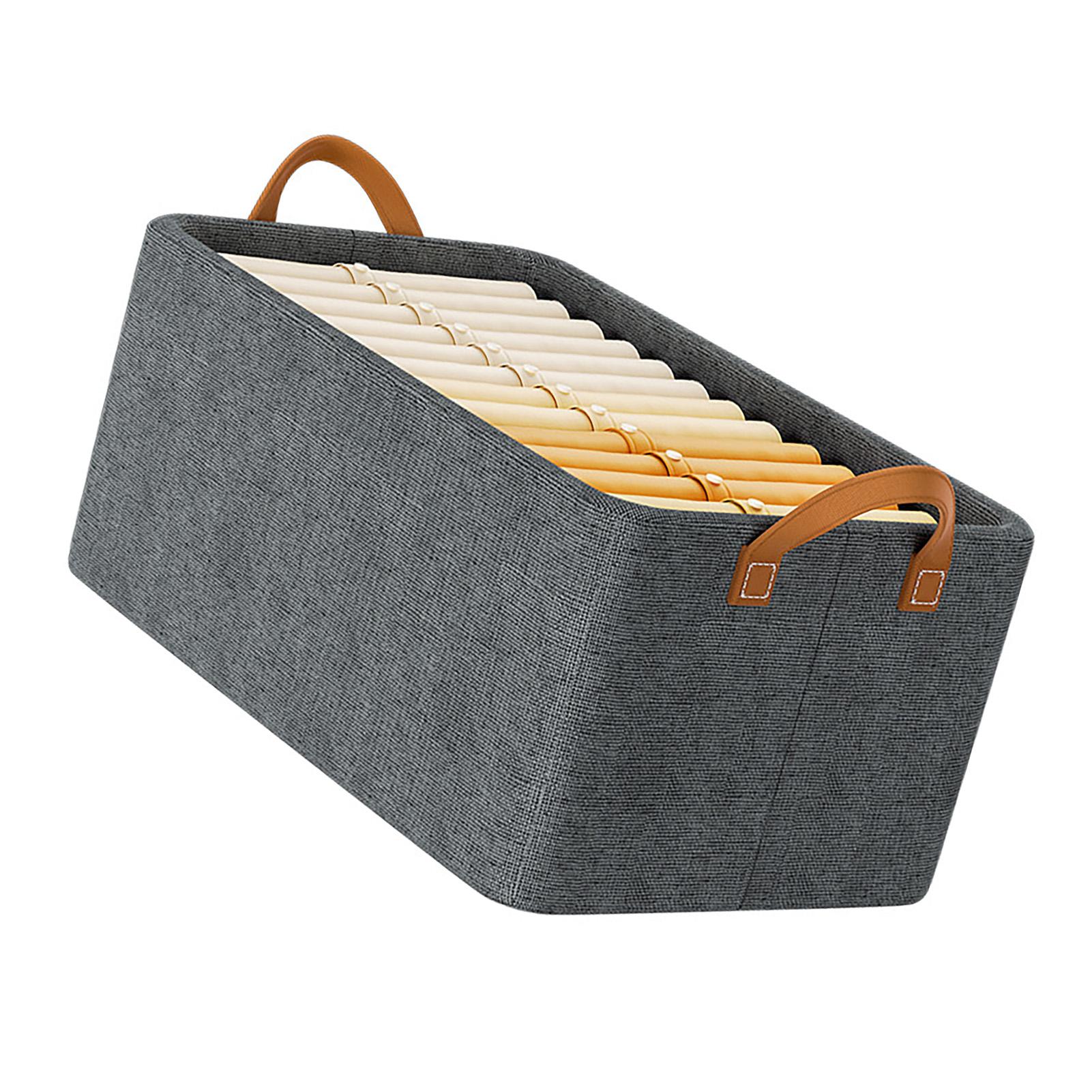 

Органайзер для одежды Складной Каркас из оцинкованной стали Конструкция для переноски Утолщенная ткань Тканевые ящики для хранения для полок Шкаф серый