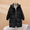 Women's Loose Winter Hooded Down Cotton Coat Mid Length Thickened Slim Jacket